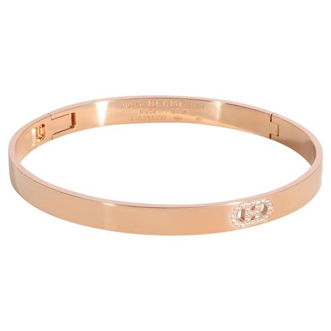 hermes rose gold bangle price|vintage Hermes enamel bangle.